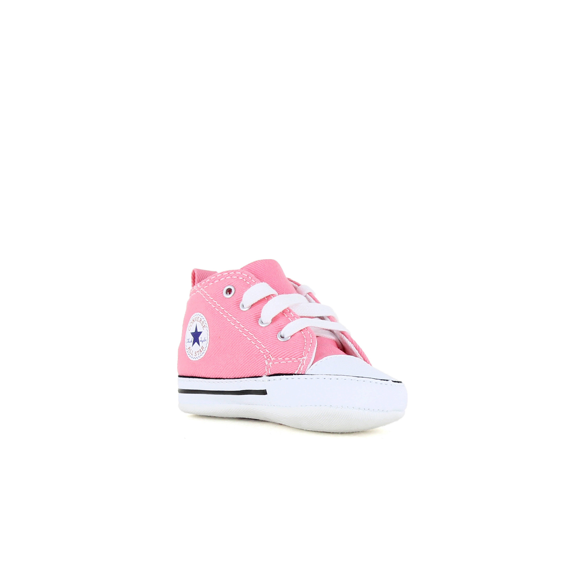 Converse Zapatillas Bebé Converse CHUCK TAYLOR FIRST STAR - HI - PINK vista trasera Converse Zapatillas Bebé Converse CHUCK TAYLOR FIRST STAR - HI - PINK vista trasera