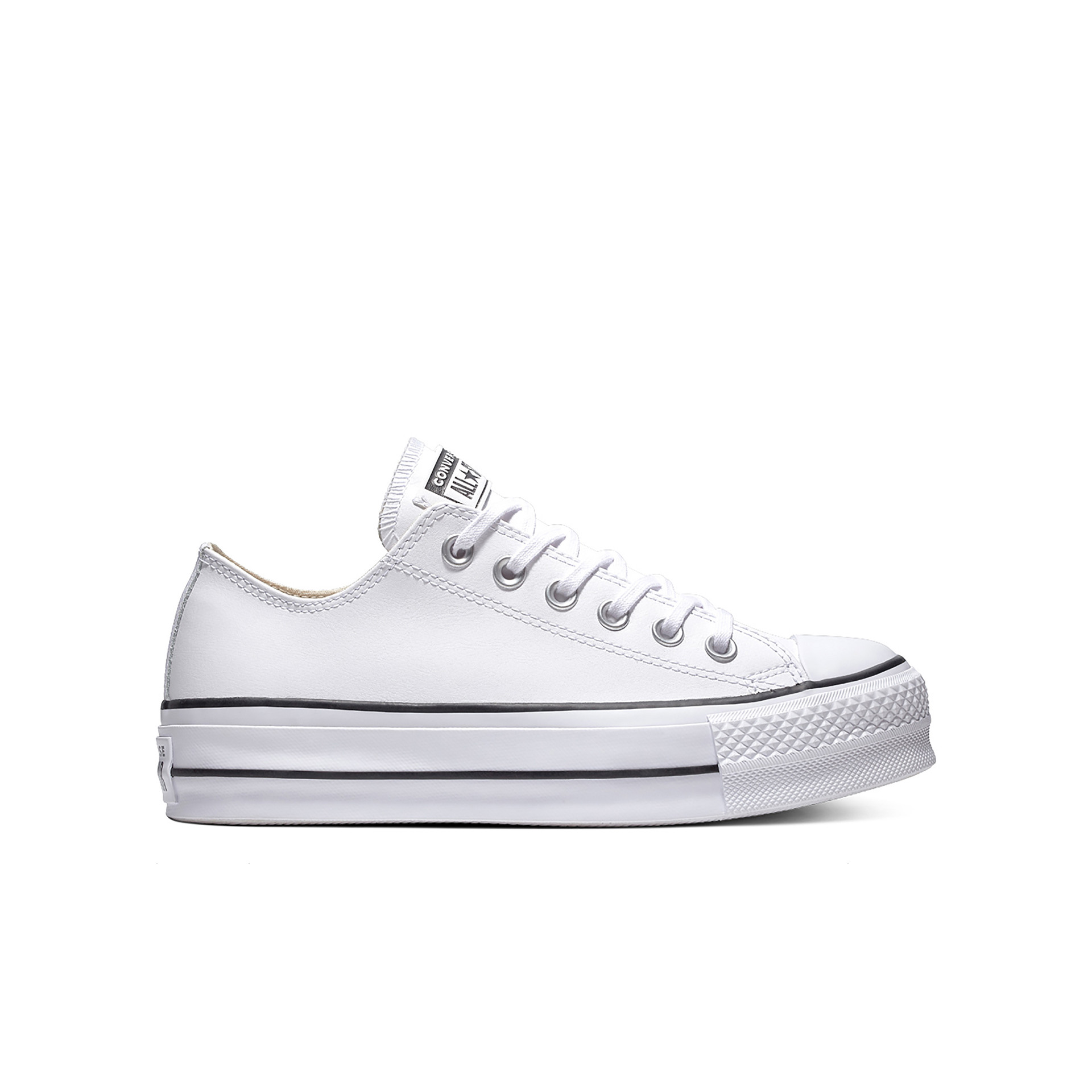 Converse Zapatillas Mujer CHUCK TAYLOR ALL STAR LEATHER PLATFORM lateral exterior Converse Zapatillas Mujer CHUCK TAYLOR ALL STAR LEATHER PLATFORM lateral exterior