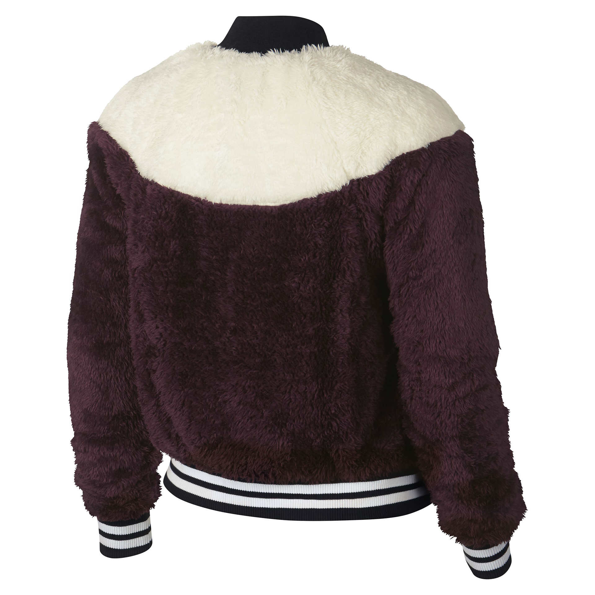 Nike Chaqueta Mujer Nike W NSW JKT BOMBER WOLF vista trasera Nike Chaqueta Mujer Nike W NSW JKT BOMBER WOLF vista trasera
