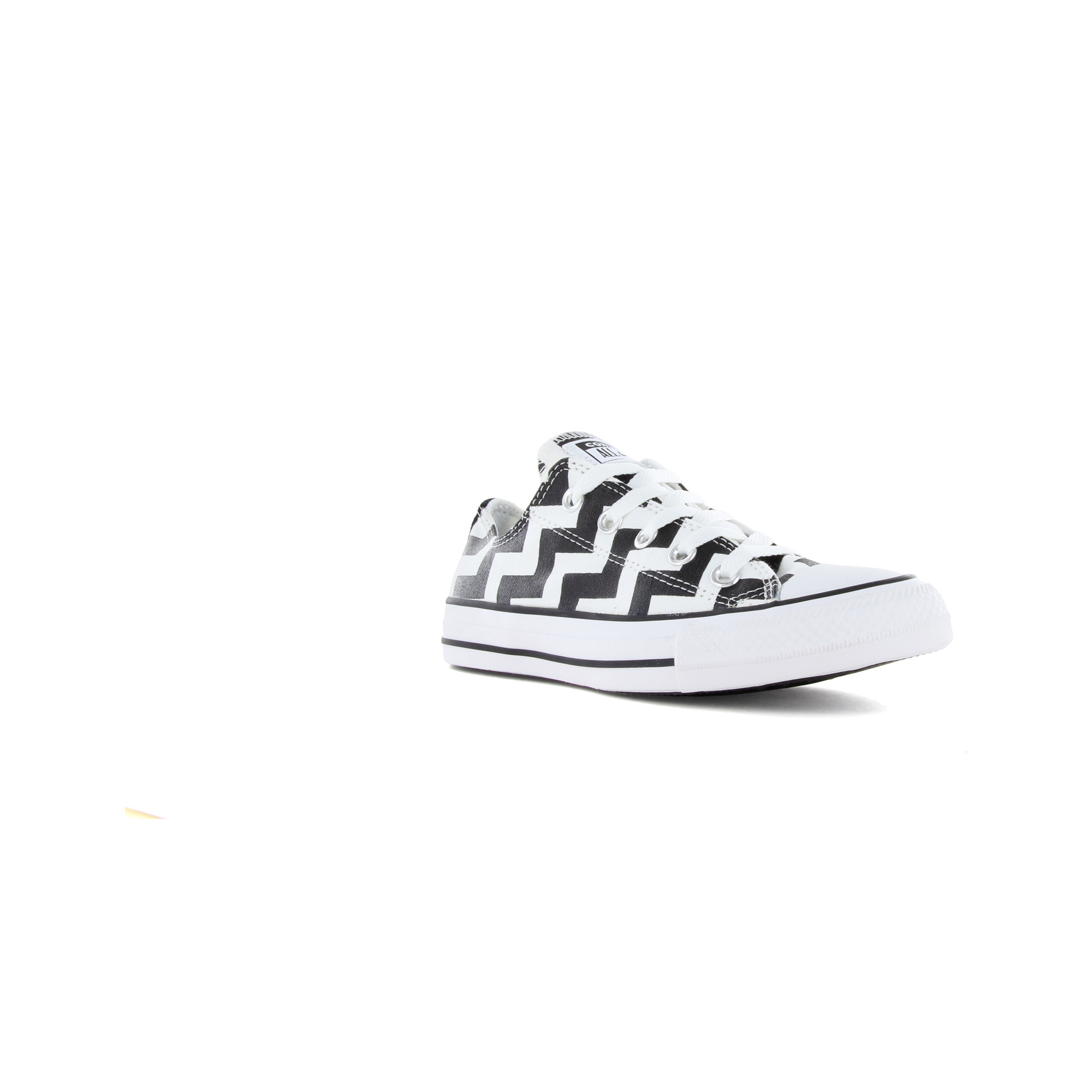 Converse Zapatillas Mujer Converse CHUCK TAYLOR ALL STAR GLAM DUNK - OX - WHITE/BLACK/WHITE vista trasera Converse Zapatillas Mujer Converse CHUCK TAYLOR ALL STAR GLAM DUNK - OX - WHITE/BLACK/WHITE vista trasera