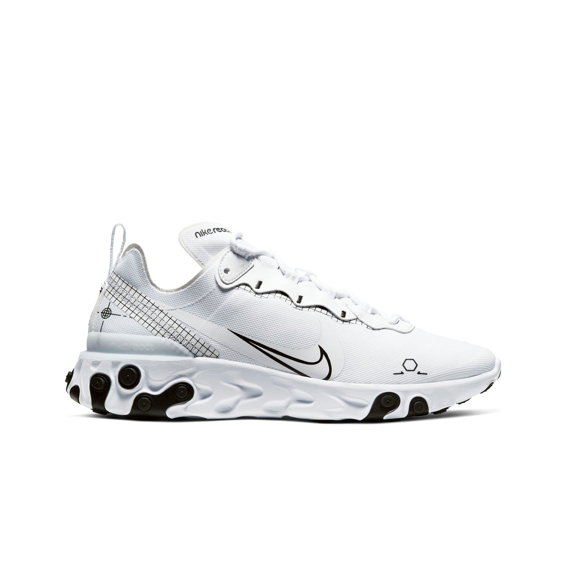 Nike Zapatillas Hombre Nike NIKE REACT ELEMENT 55 lateral exterior Nike Zapatillas Hombre Nike NIKE REACT ELEMENT 55 lateral exterior