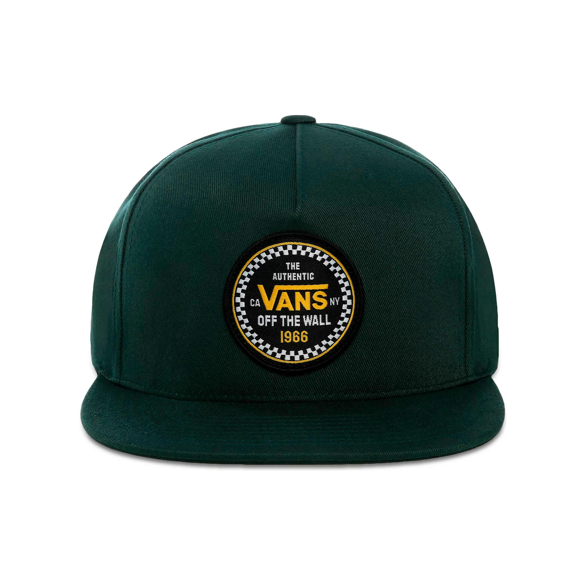 Vans Gorra Vans MN CHECKER 66 110 SNAPBACK PINE NEEDLE vista frontal Vans Gorra Vans MN CHECKER 66 110 SNAPBACK PINE NEEDLE vista frontal