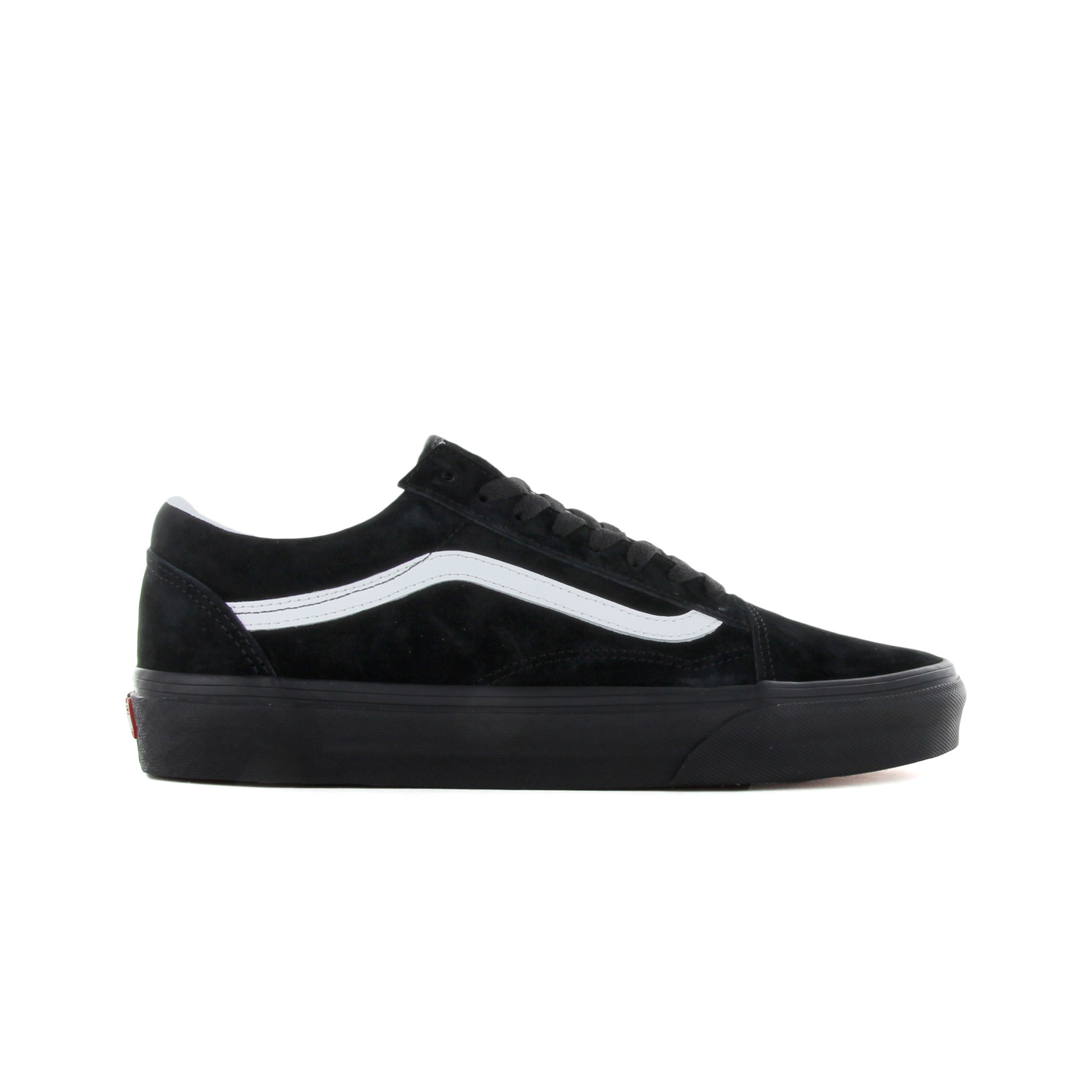 Vans Zapatillas Hombre Vans UA Old Skool (PIG SUEDE) BLACK/BLACK lateral exterior Vans Zapatillas Hombre Vans UA Old Skool (PIG SUEDE) BLACK/BLACK lateral exterior