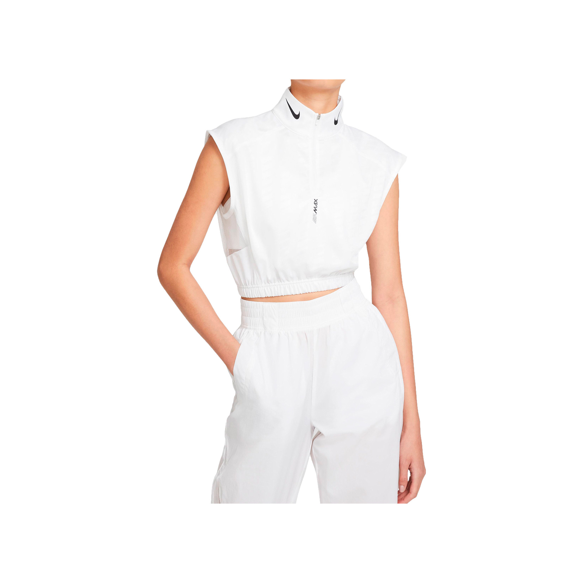 Nike Chaqueta Mujer Nike W NSW HZ SLVLS TOP AMD vista frontal Nike Chaqueta Mujer Nike W NSW HZ SLVLS TOP AMD vista frontal