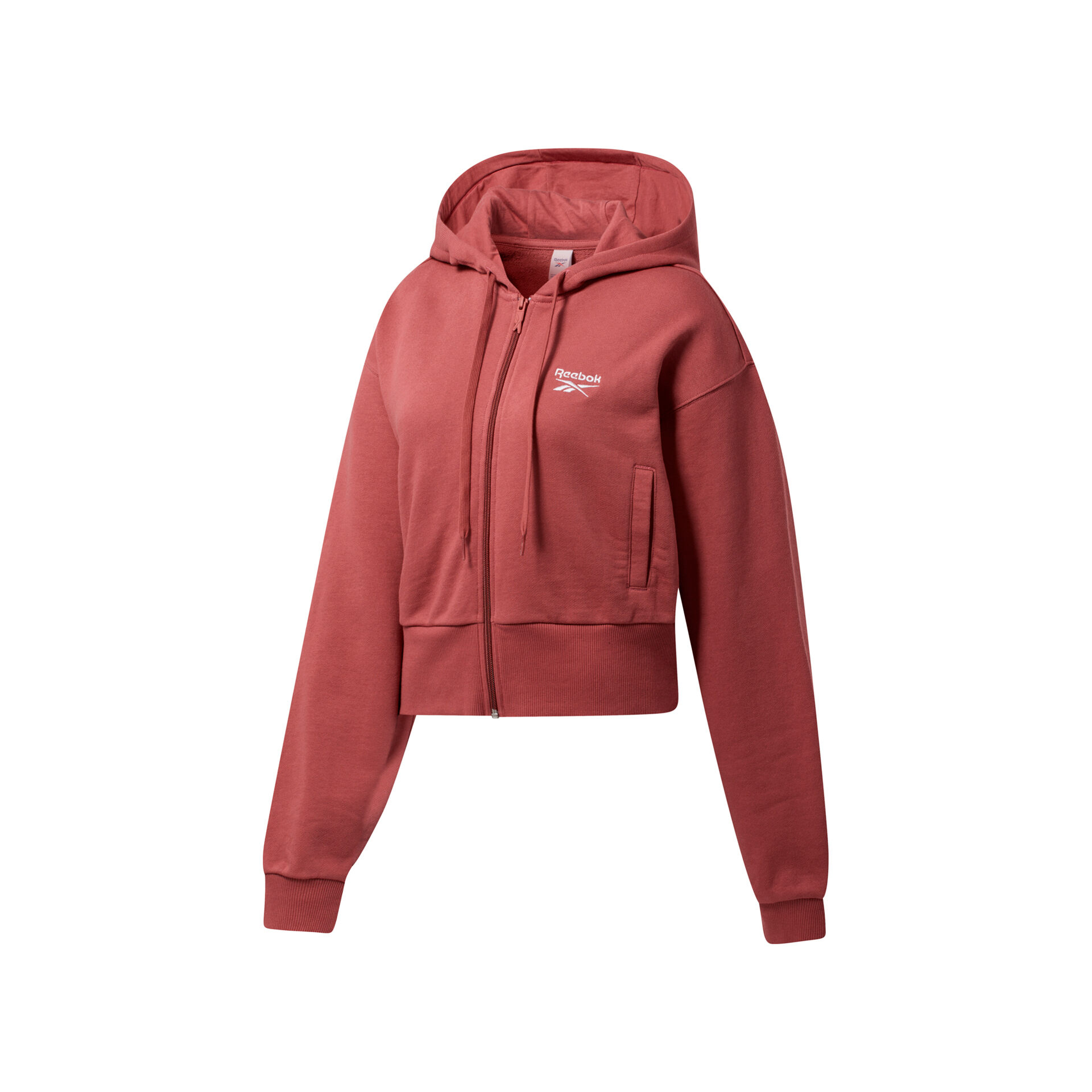 Reebok Sudadera Mujer Reebok CL F SMALL LOGO FT FZ vista frontal Reebok Sudadera Mujer Reebok CL F SMALL LOGO FT FZ vista frontal