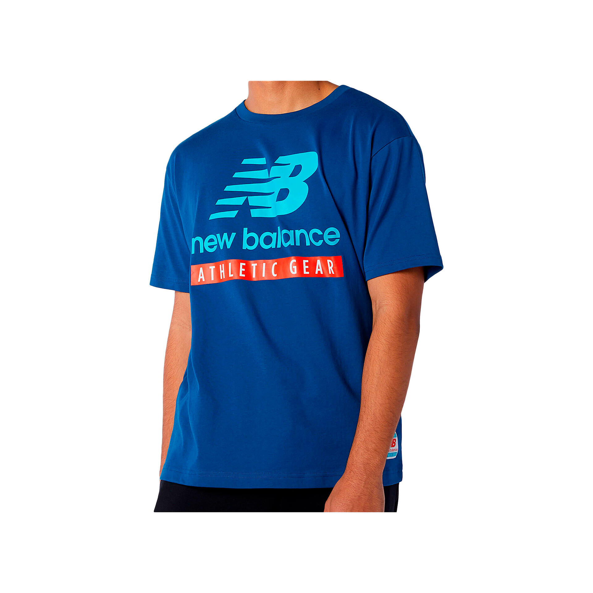 New Balance Camiseta Hombre New Balance NB Essentials Logo Tee vista frontal New Balance Camiseta Hombre New Balance NB Essentials Logo Tee vista frontal