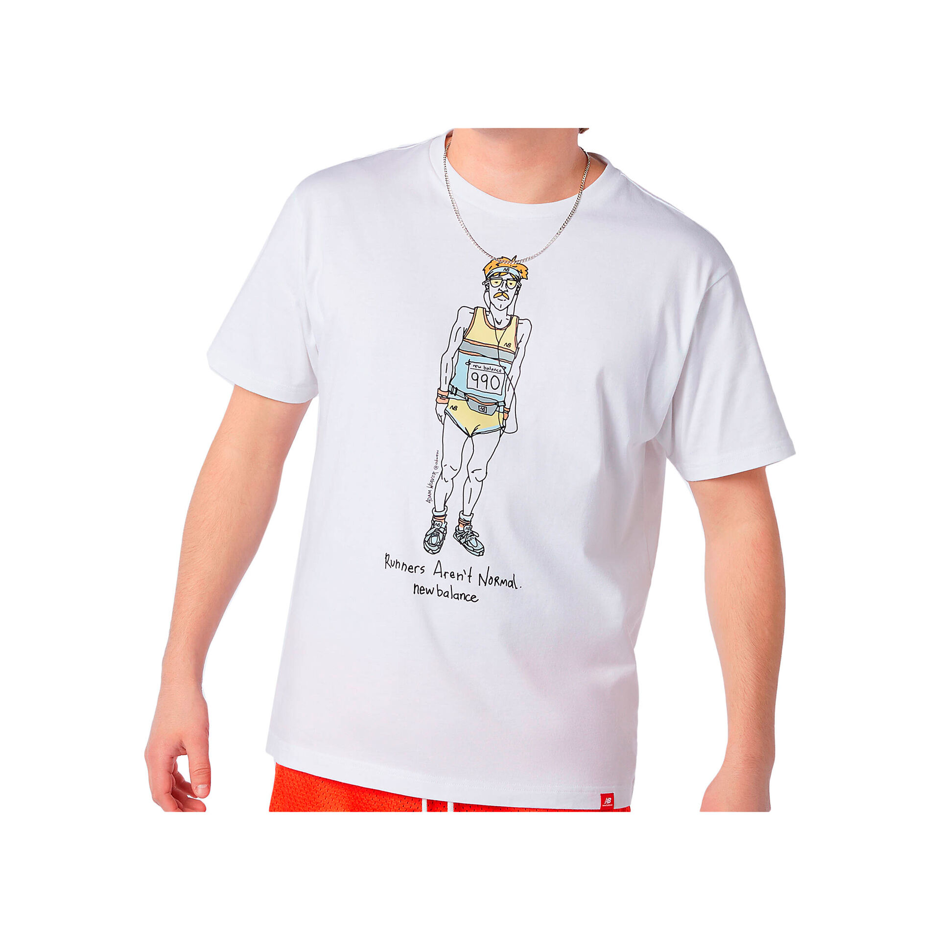 New Balance Camiseta Hombre New Balance NB Essentials Runner Tee vista frontal New Balance Camiseta Hombre New Balance NB Essentials Runner Tee vista frontal