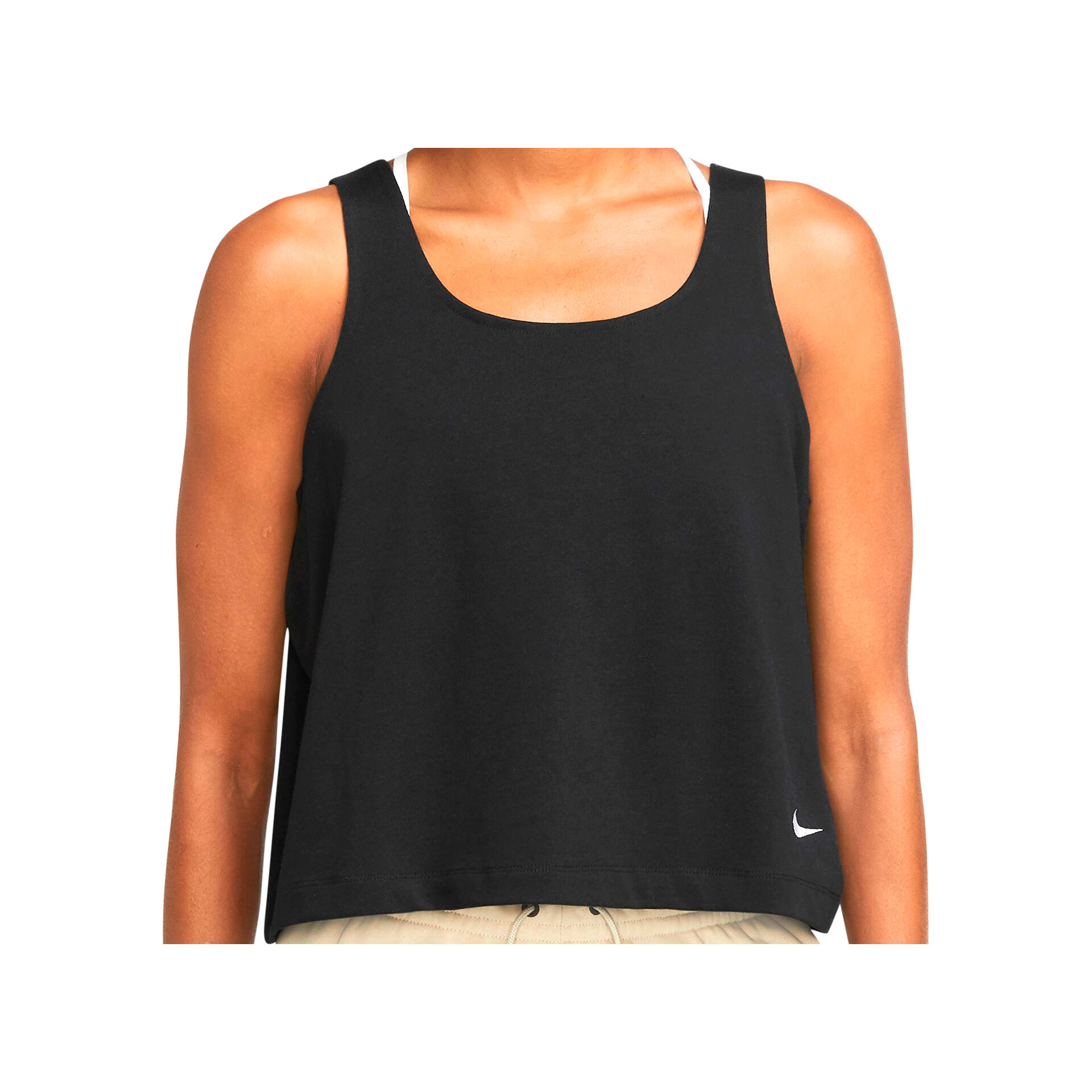 Nike Camiseta Mujer Nike W NSW JRSY TANK TOP vista frontal Nike Camiseta Mujer Nike W NSW JRSY TANK TOP vista frontal