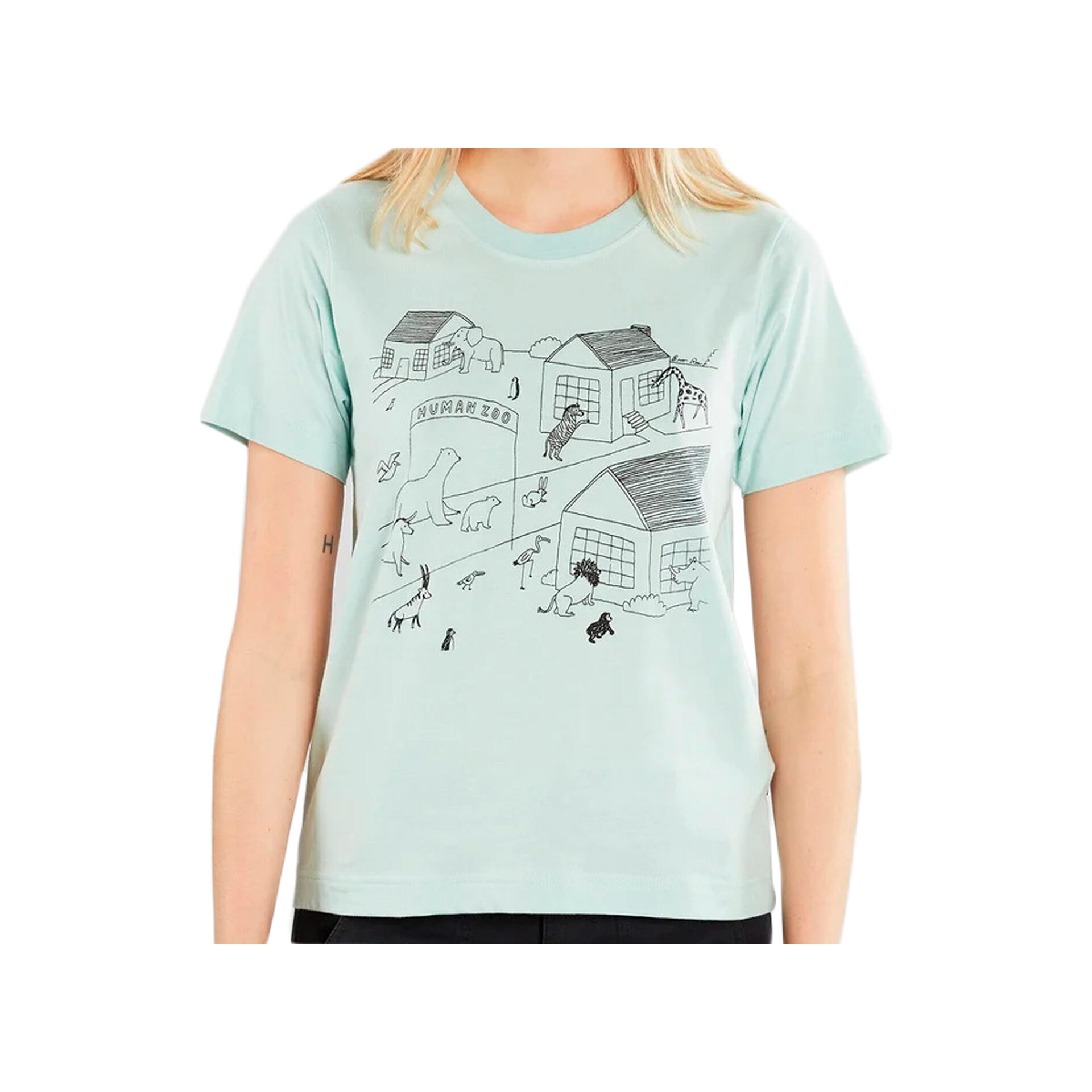 Dedicated Camiseta Mujer Dedicated T-shirt Mysen Human Zoo vista frontal Dedicated Camiseta Mujer Dedicated T-shirt Mysen Human Zoo vista frontal