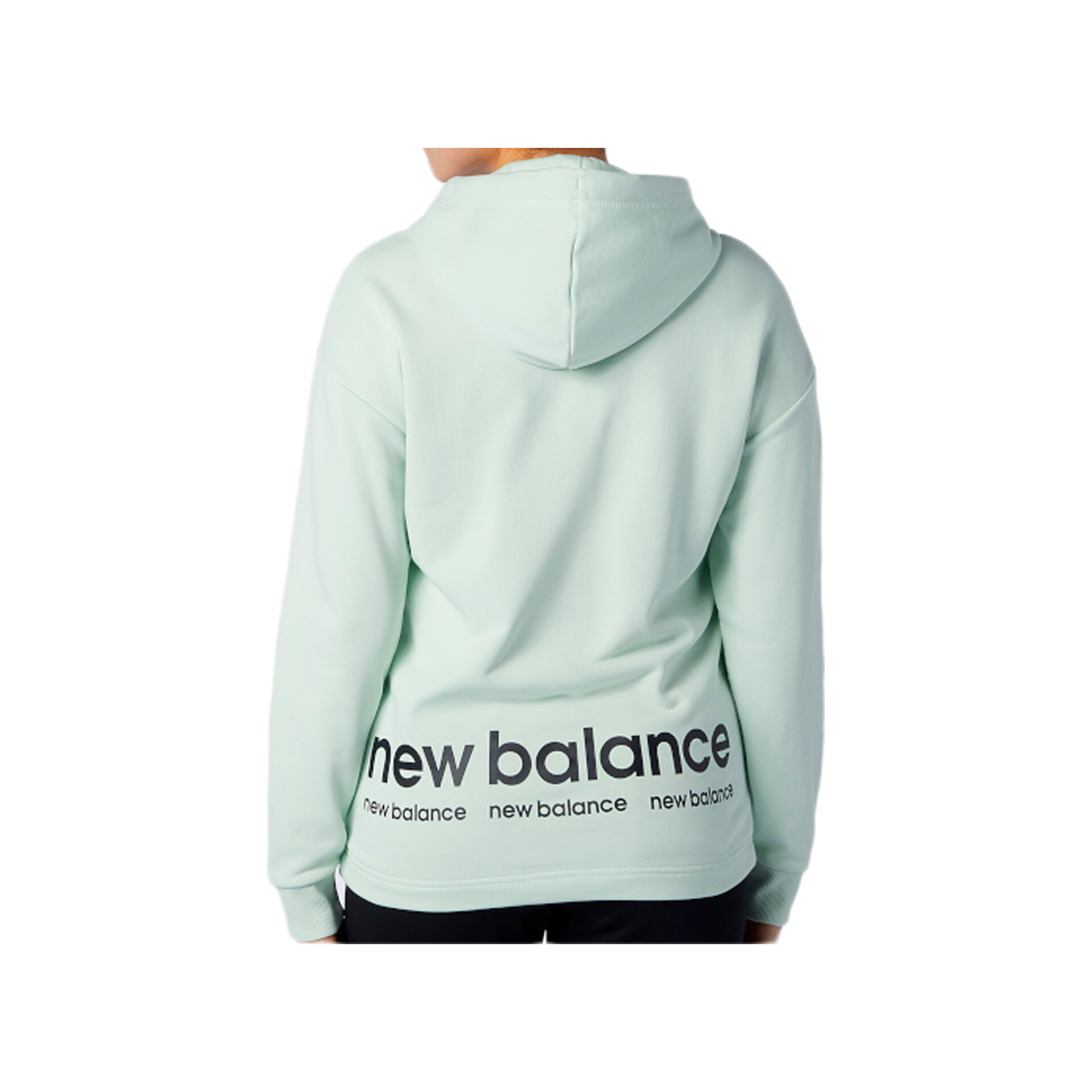New Balance Sudadera Mujer New Balance NB Essentials ID Hoodie vista trasera New Balance Sudadera Mujer New Balance NB Essentials ID Hoodie vista trasera