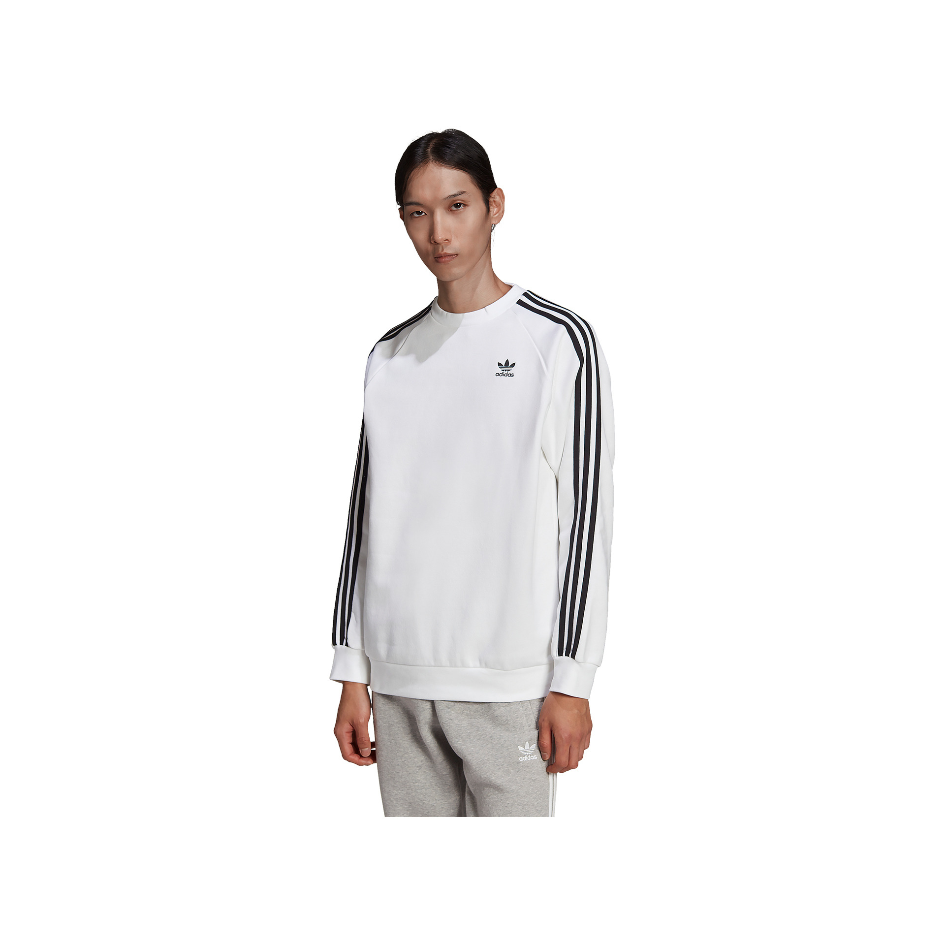 adidas Sudadera Hombre Adidas 3-STRIPES CREW vista trasera adidas Sudadera Hombre Adidas 3-STRIPES CREW vista trasera