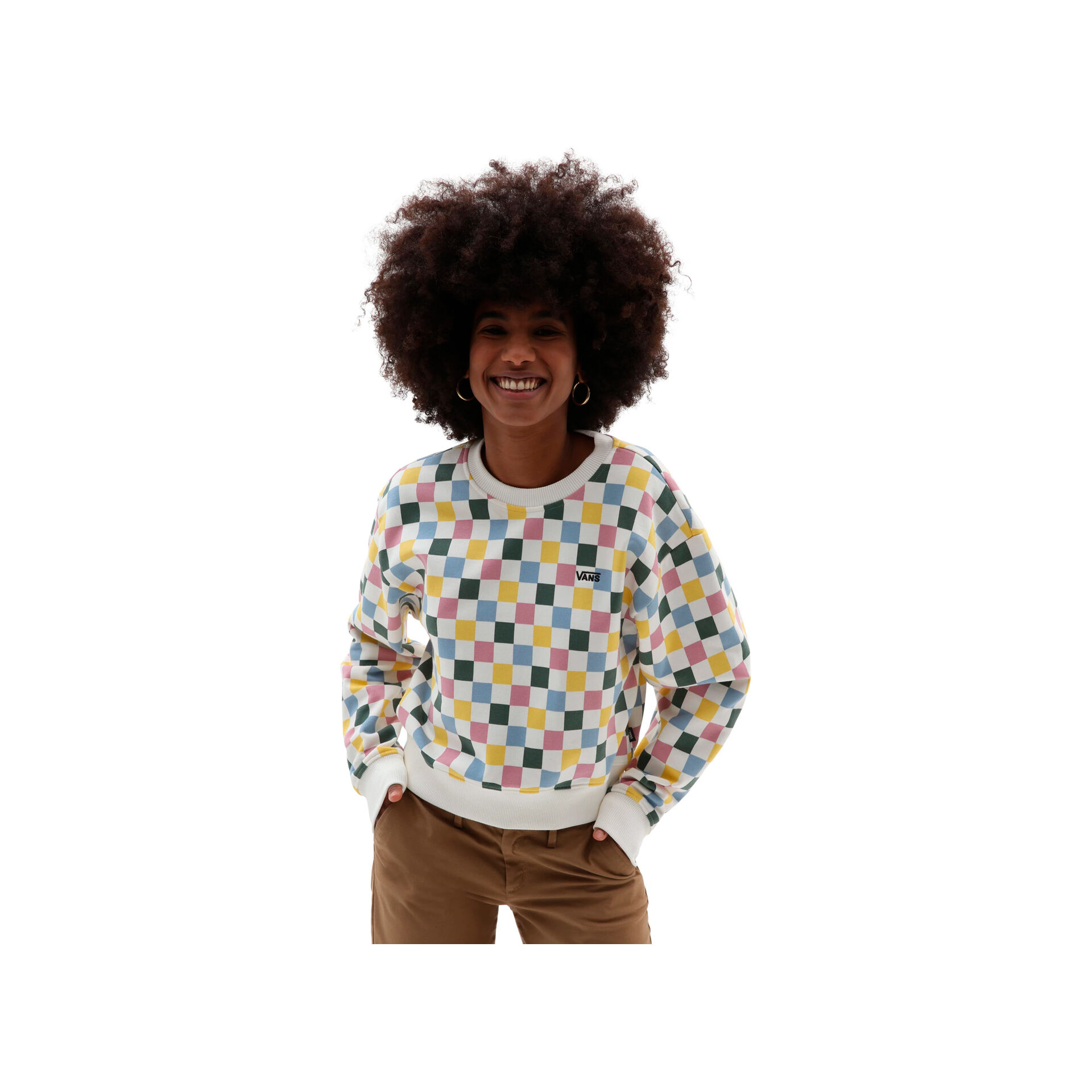 Vans Sudadera Mujer Vans ALL OVER LS CREW vista trasera Vans Sudadera Mujer Vans ALL OVER LS CREW vista trasera