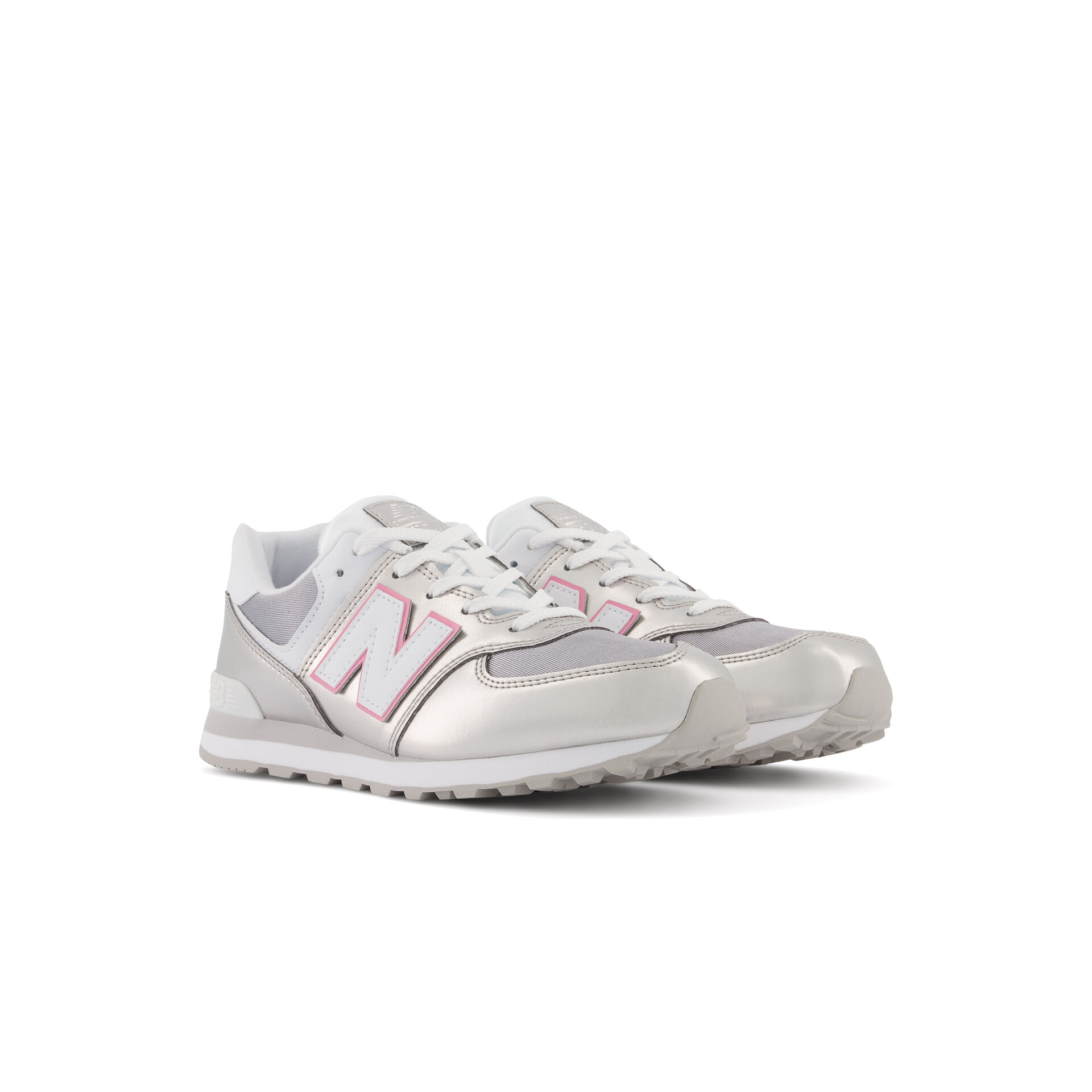 New Balance Zapatillas Niña/os New Balance 574 Metallic vista trasera New Balance Zapatillas Niña/os New Balance 574 Metallic vista trasera